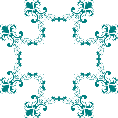 Grønn floral design