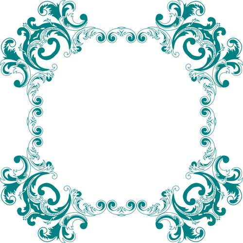 Vintage bloemrijke frame vector afbeelding