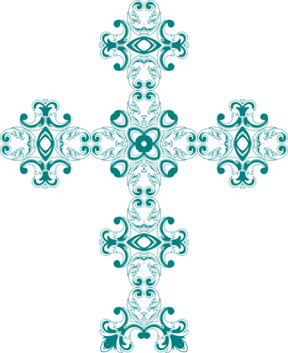 Старинные цветочные крест