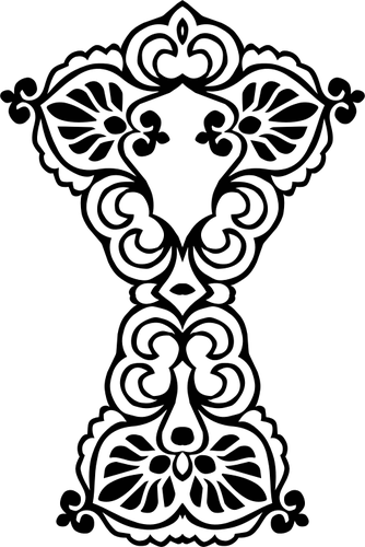 Image vectorielle florale de silhouette de conception