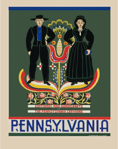 Pennsylvania cestování plakát