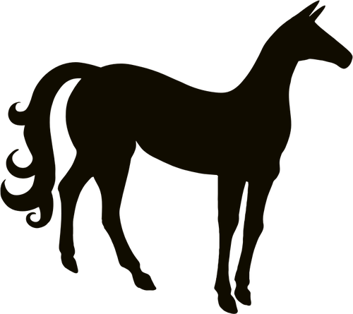 Vintage horse silhouette