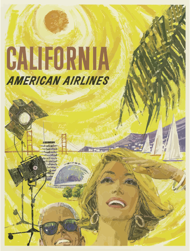 Cartaz de turismo californiano