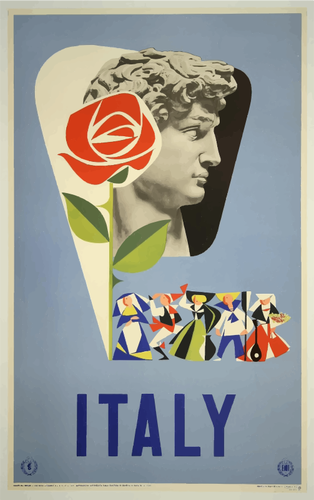 Итальянские ретро путешествия плакат