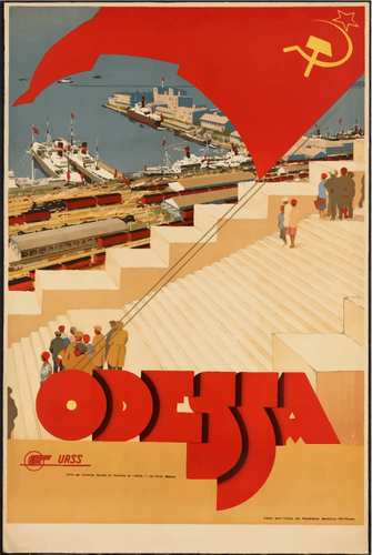 Poster di viaggio di Odessa, Ucraina