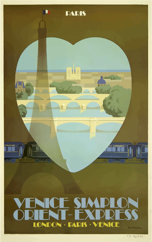 Plakat podróż Orient Express