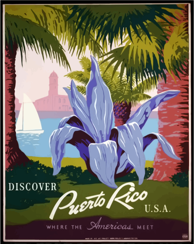 Puerto Rico travel poster