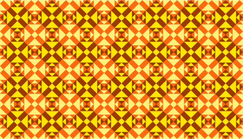 Vintage mønster i gult og oransje