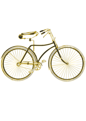 Vintage gouden fiets