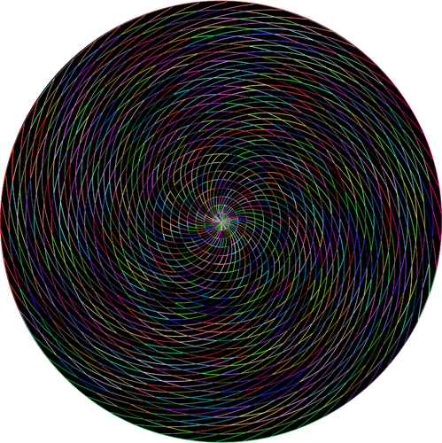 Färgglada prismatiska vortex