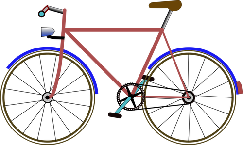 Цвет велосипедов векторное изображение