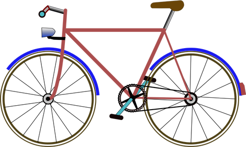 Fiets vector kleurenafbeelding