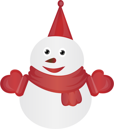 Bonhomme de neige habillé