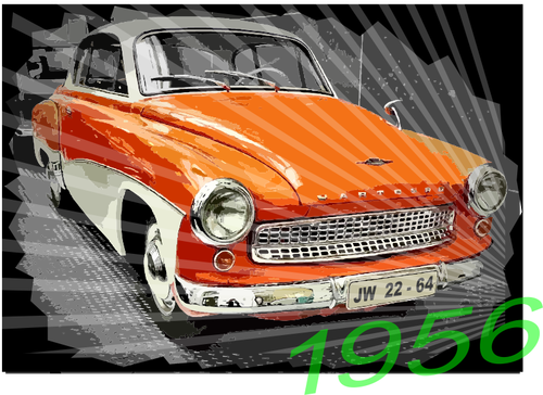 Image clipart vectoriel Wartburg