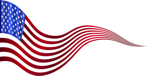 Ondée USA drapeau bannière clipart