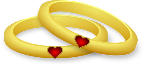 Imagem vetorial de anéis de casamento