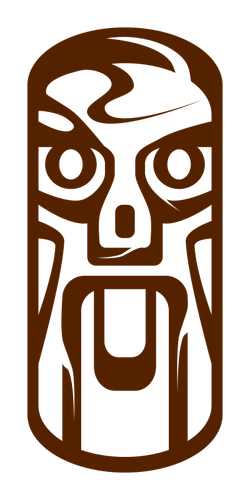 Tiki statuia vector imagine