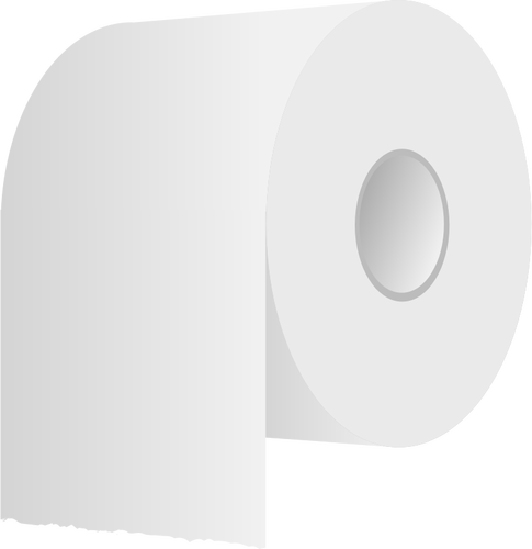 Roll de toaletă alb