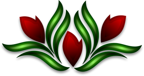 Wild flower motif vector illustration