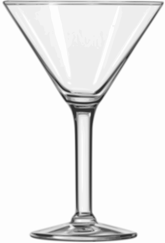 Clipart vetorial de copo de martini