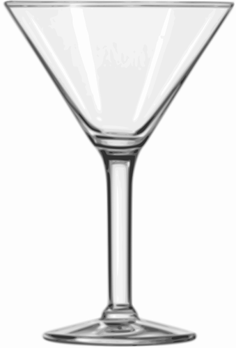 Vector images clipart de verre à martini