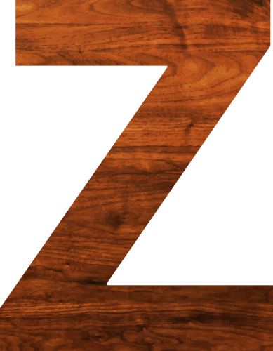 الخشب الملمس الأبجدية Z
