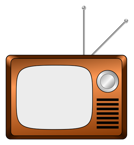 Vektortegning av tre TV-apparatet