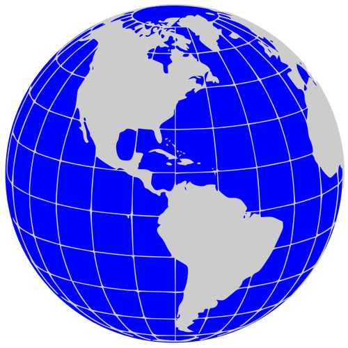 Amérique monde globe vector clip art