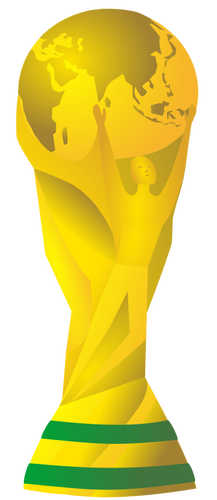 Мира по футболу 2014 года трофей векторное изображение