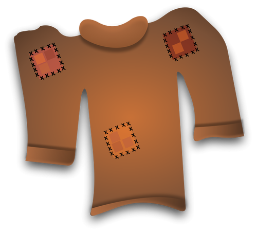 Vektor-ClipArt-Grafik eine abgetragene Pullover