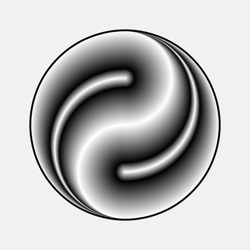 Prediseñadas de vector de icono decorativo de Ying Yang