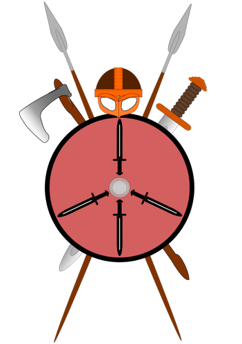 Primitiva vapen val vektorbild