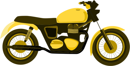 Yellow motorcycle