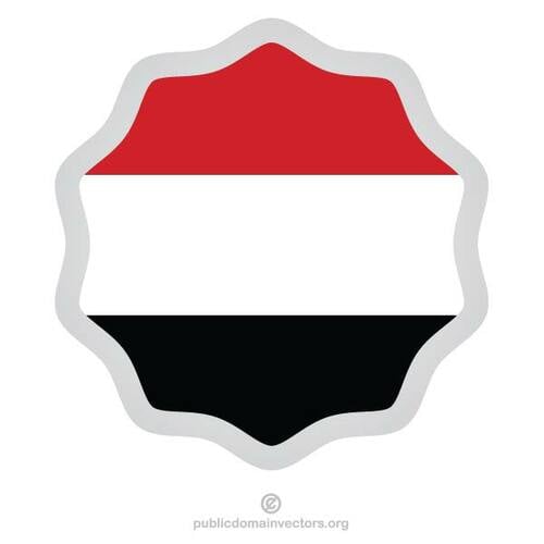 Drapeau du symbole du Yémen