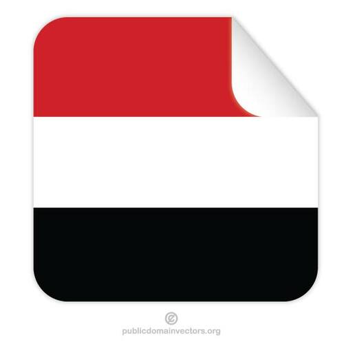 Autocollant drapeau Yemen