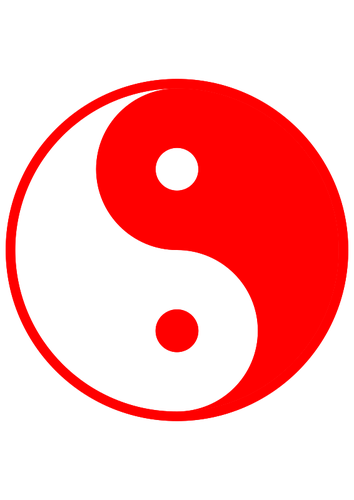 Kırmızı yin yang