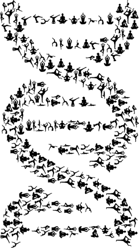 Jóga DNA symbol