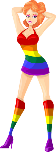 LGBT barvy na zázvor lady