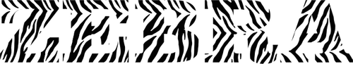 Zebra-Typografie