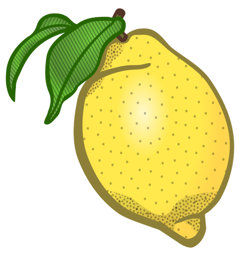 Clipart vectorial de limón