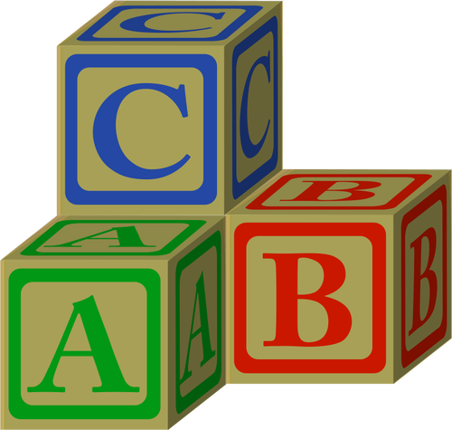 ABC bloques vector de la imagen