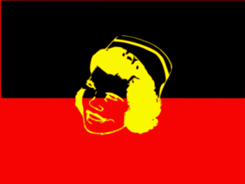 Vector de la imagen de la bandera con el retrato de enfermera