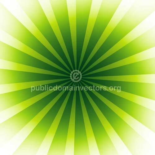 Abstracte groene radiale balken vector