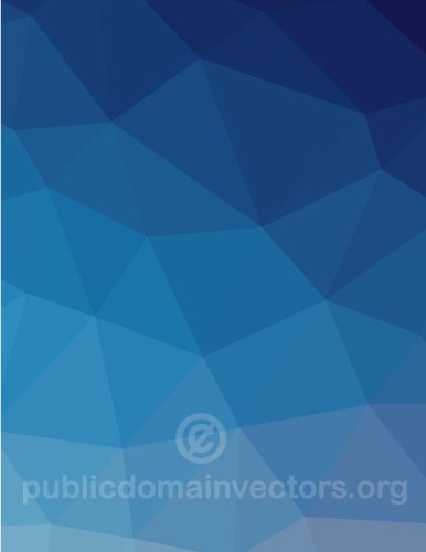 Fond bleu vectoriel polygonal