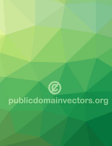 Polygonal green vector background