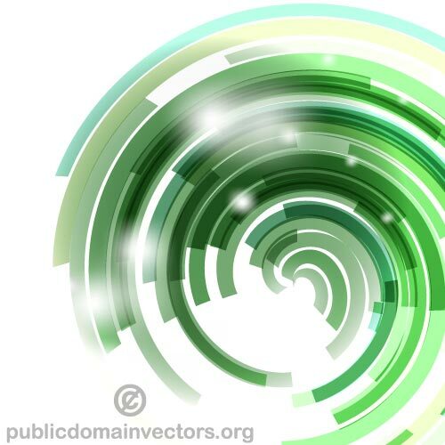 Green circular shapes vector