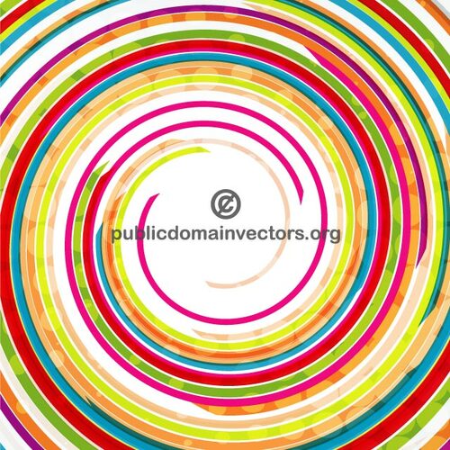 Gráficos vectoriales espiral colores