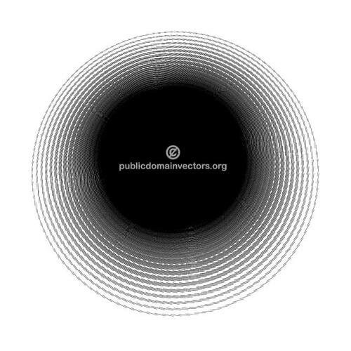 Black circle vector