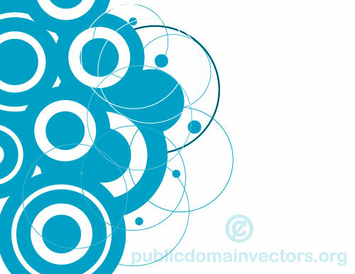 Blauwe abstracte cirkels vector