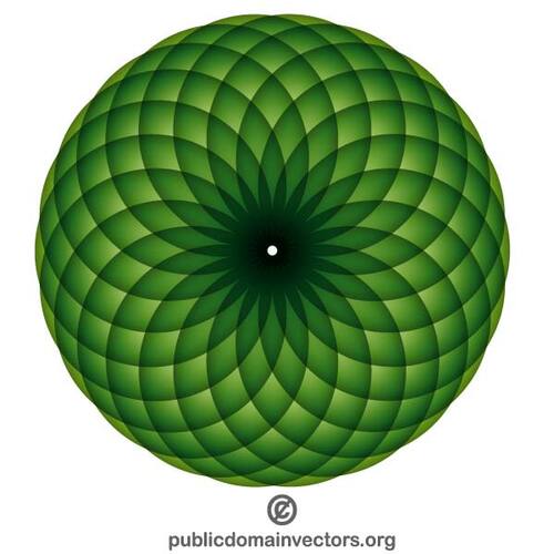 Grüne Spirograph-Vektor